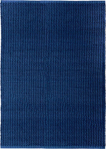 I and I Blue Solid Color Cotton Rug Product Image