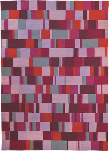 I and I Pink Patterned Cotton Rug Product Image