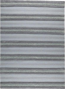 Modern Loom Gray Striped Rug 2 Product Image