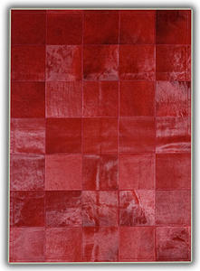 Pieles Pipsa Red Cow Hide Designer Rug 13 Product Image