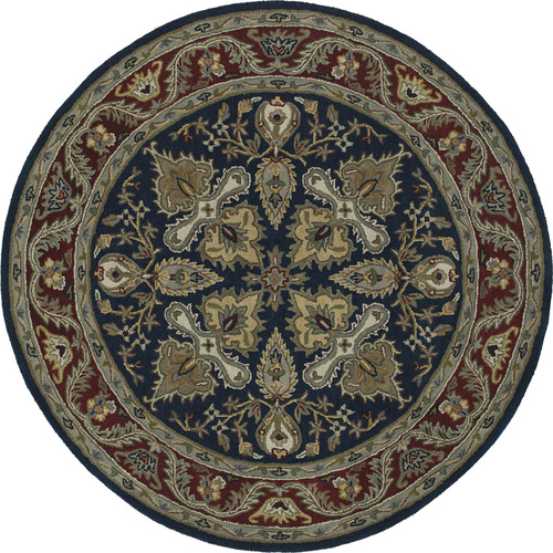 Modern Loom Tara Rounds Hand Tufted Navy Traditional Rug Product Image