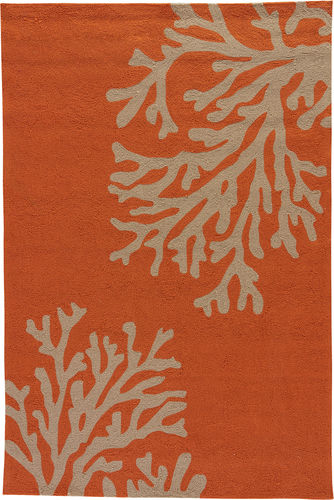 Modern Loom Living Grant I-O GD01 Bough Out Orange Rust Hand Loomed Synthetic Rug Product Image