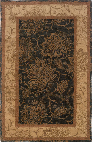Modern Loom Huntley 7310_19107 Black Floral Rug Product Image