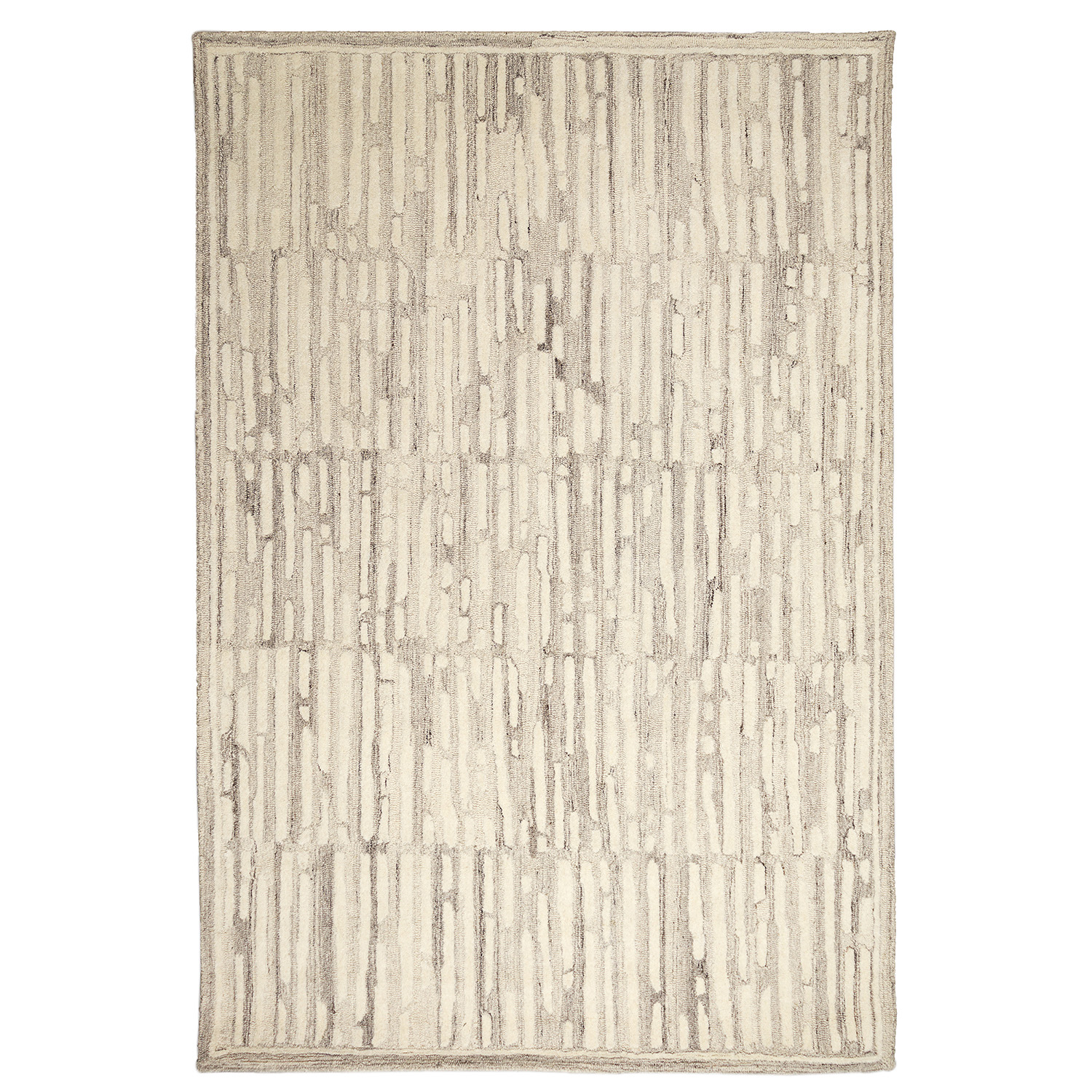 Liora Manne Madison Plush Wool  Rectangular Indoor Rug-Abstract, Shadow Natural  Product Image