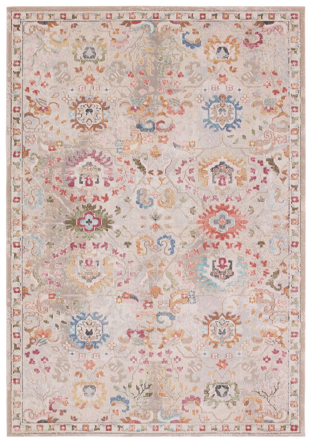 Jaipur Living Hesperia Indoor/Outdoor Floral Multicolor/ Ivory Runner Rug  Product Image