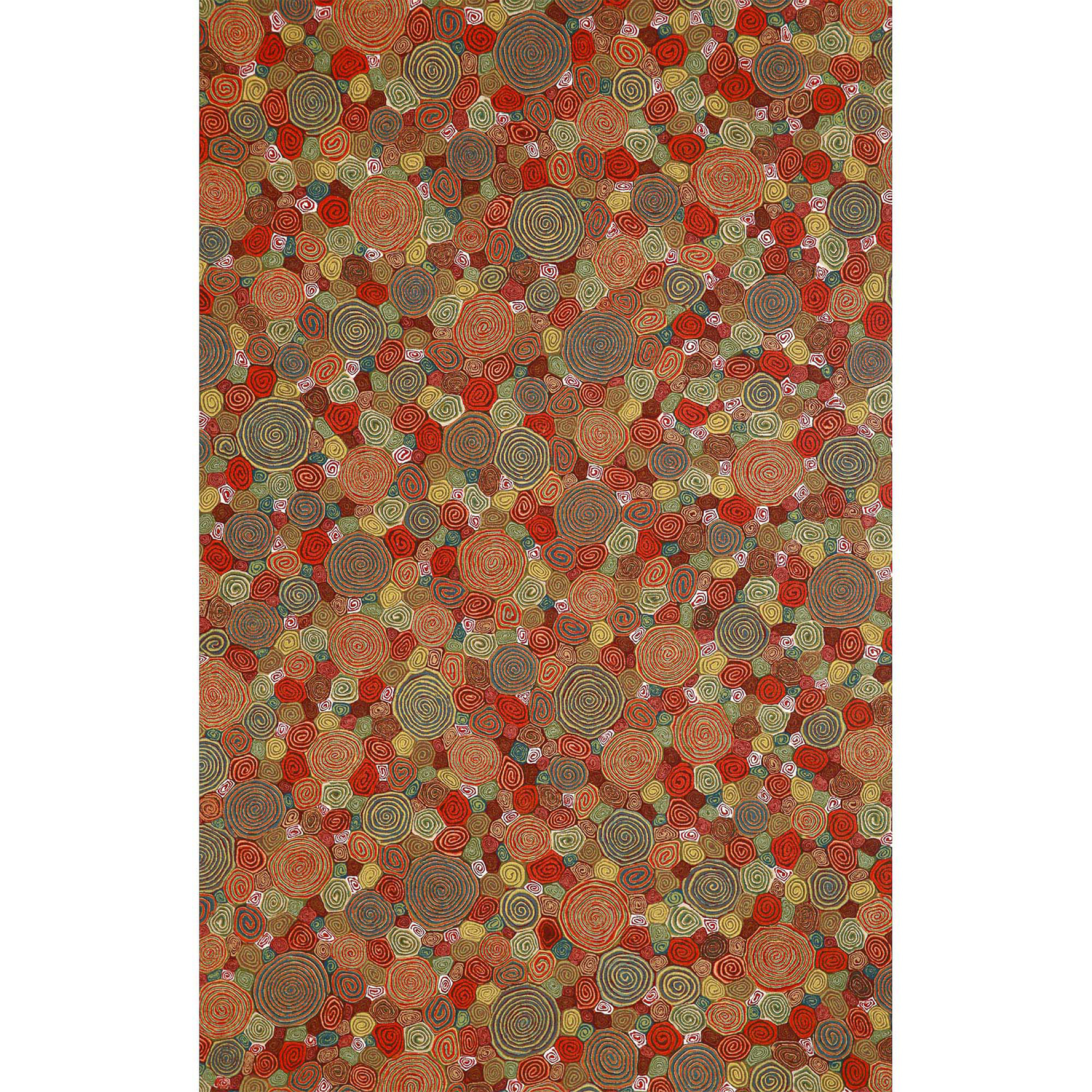 Liora Manne Visions III  Rug-Abstract, Giant Swirls Fiesta  Product Image