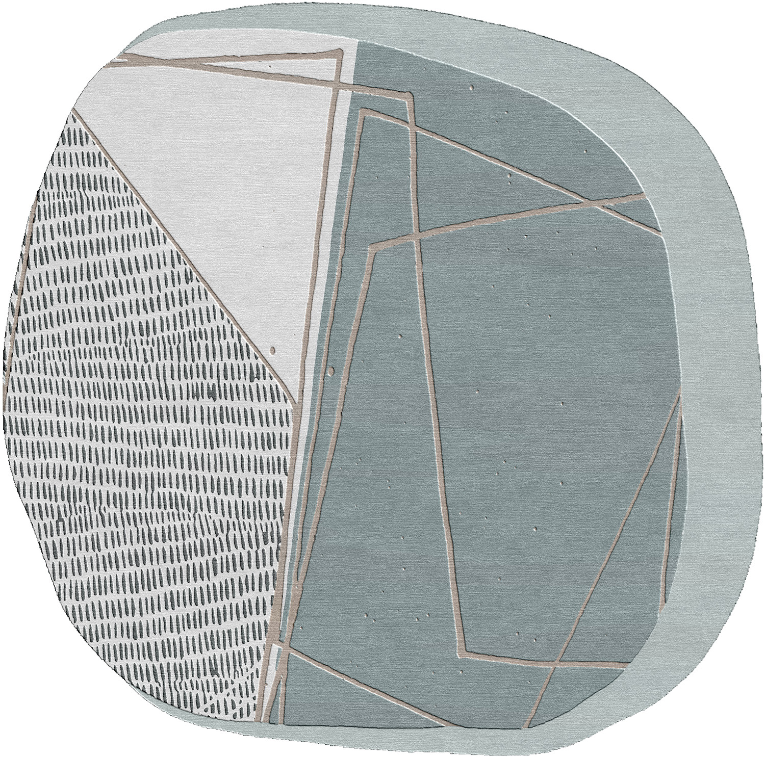 Formations XI Odd Shaped Area Rug Product Image