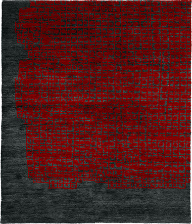 Intense B Wool Hand Knotted Tibetan Rug Product Image