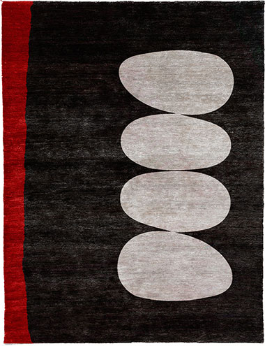 Stones Knotted A Wool Hand Knotted Tibetan Rug Product Image