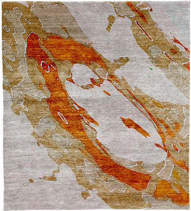 Calca A Silk Wool Hand Knotted Tibetan Rug Product Image