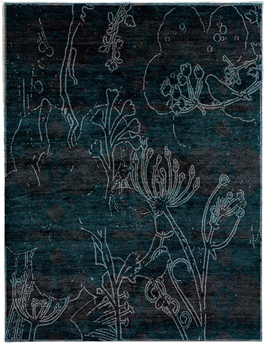 Watervale B Silk Wool Hand Knotted Tibetan Rug Product Image