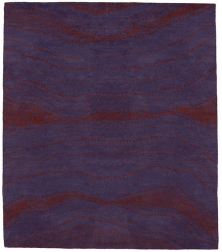 Point Art Purple - Red Rug Product Image
