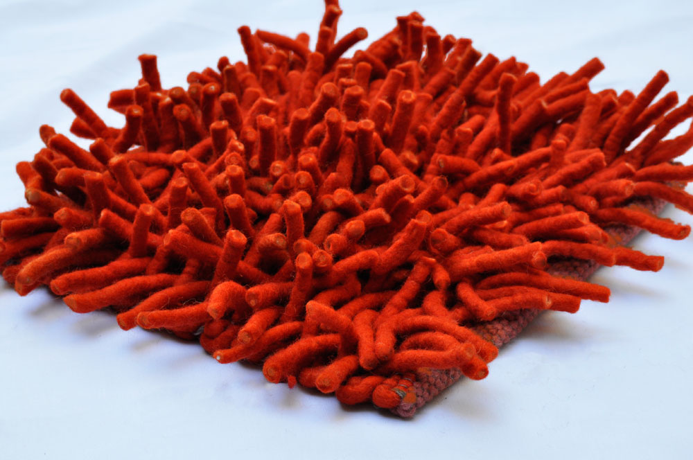Primo Coral Wool Shag Rug Product Image
